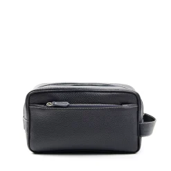 E.Marinella BEAUTY CASE DA UOMO BLU In pelle martellata Outlet