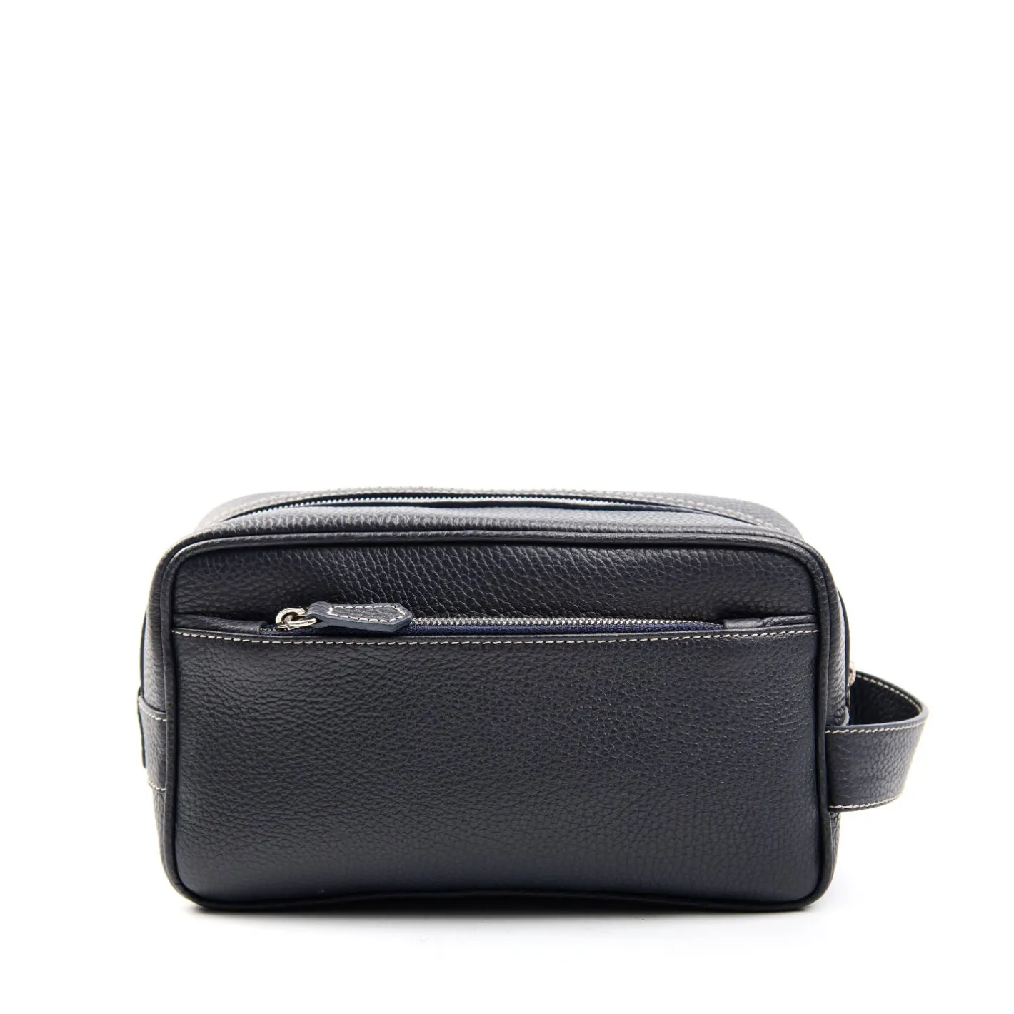 E.Marinella BEAUTY CASE DA UOMO BLU In pelle martellata Outlet