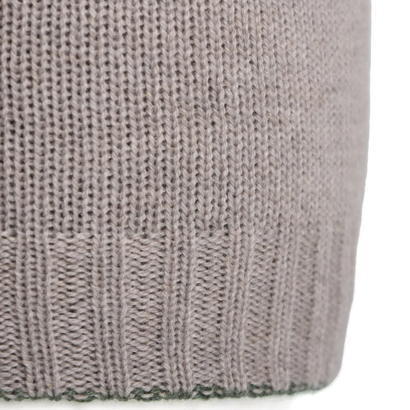 E.Marinella BERRETTO BICOLORE BEIGE E VERDE In cashmere Clearance