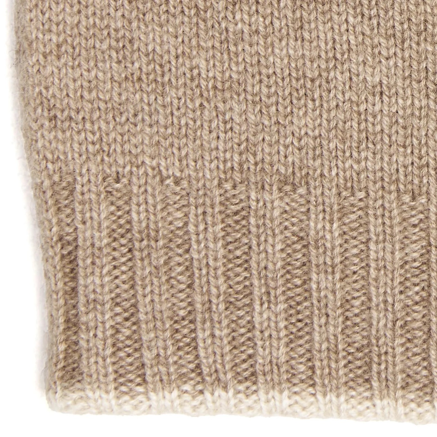 E.Marinella BERRETTO BICOLORE BIANCO E CAMMELLO In cashmere Clearance