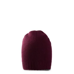 E.Marinella BERRETTO BICOLORE BORDEAUX In cashmere