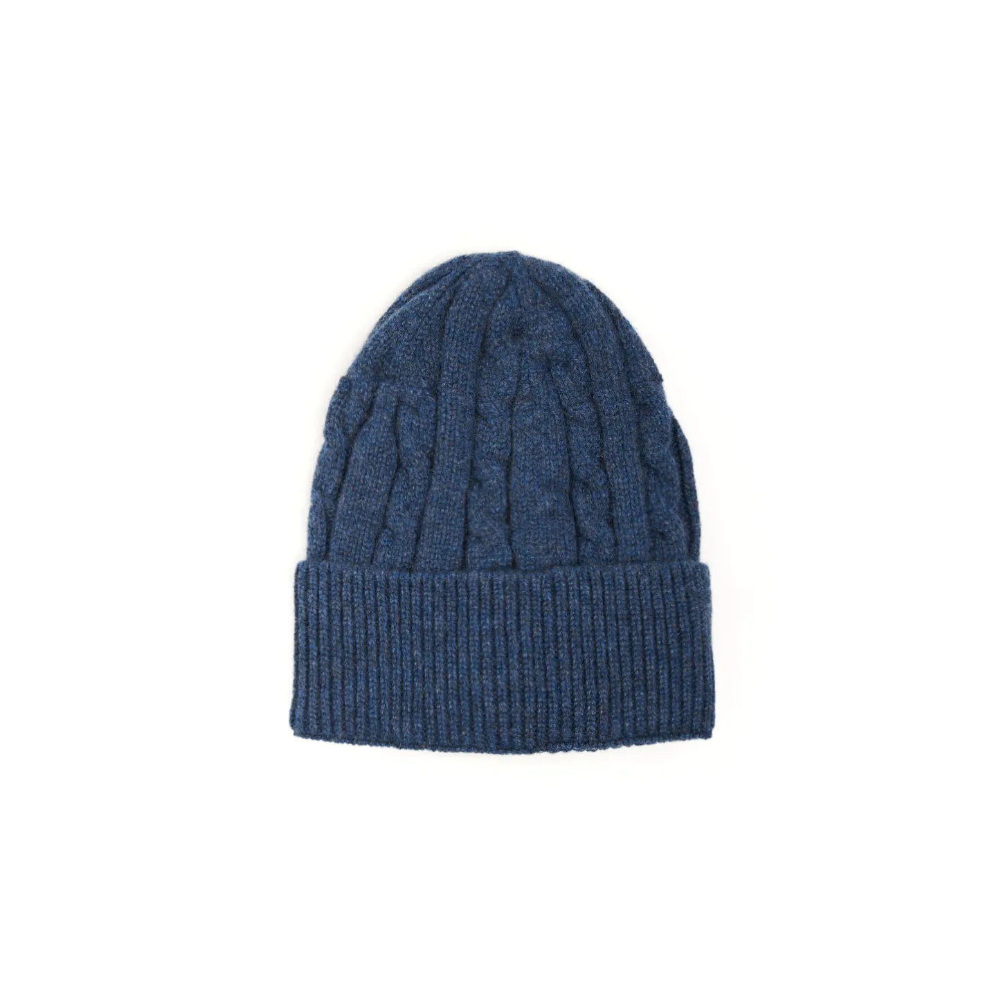 E.Marinella BERRETTO BLU A trecce in cashmere