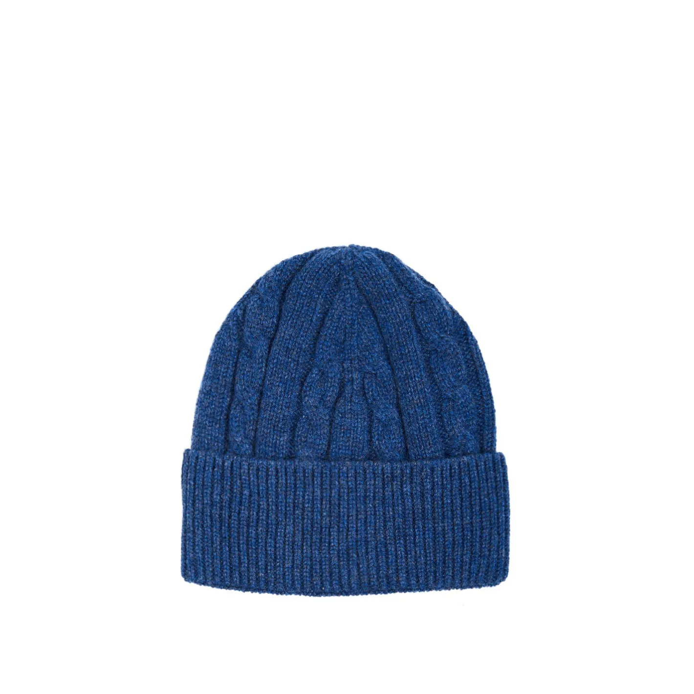 E.Marinella BERRETTO BLU MEDIO A trecce in cashmere New