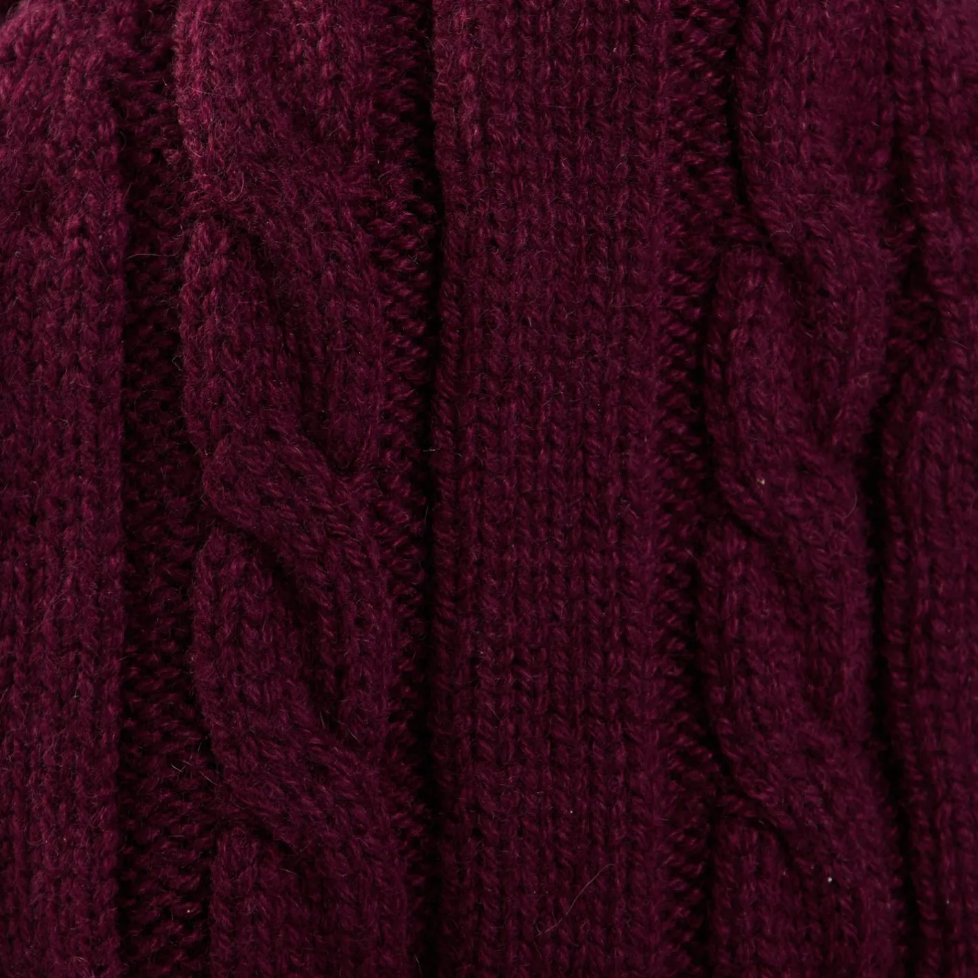 E.Marinella BERRETTO BORDEAUX A trecce in cashmere New