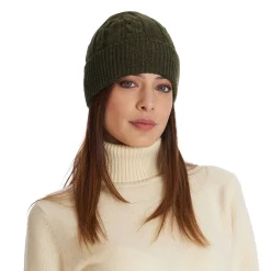 E.Marinella BERRETTO VERDE SCURO A trecce in cashmere Best