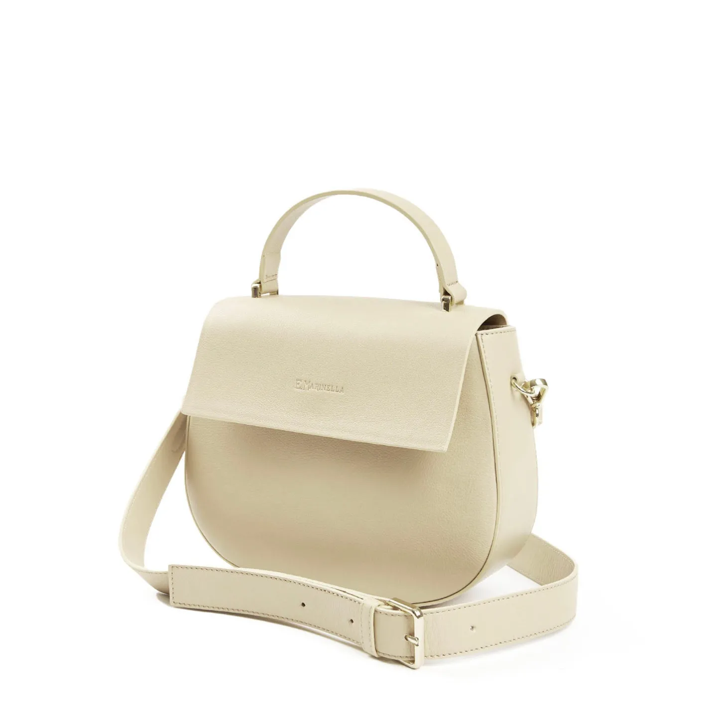 E.Marinella BORSA CLEO BEIGE In pelle liscia Hot