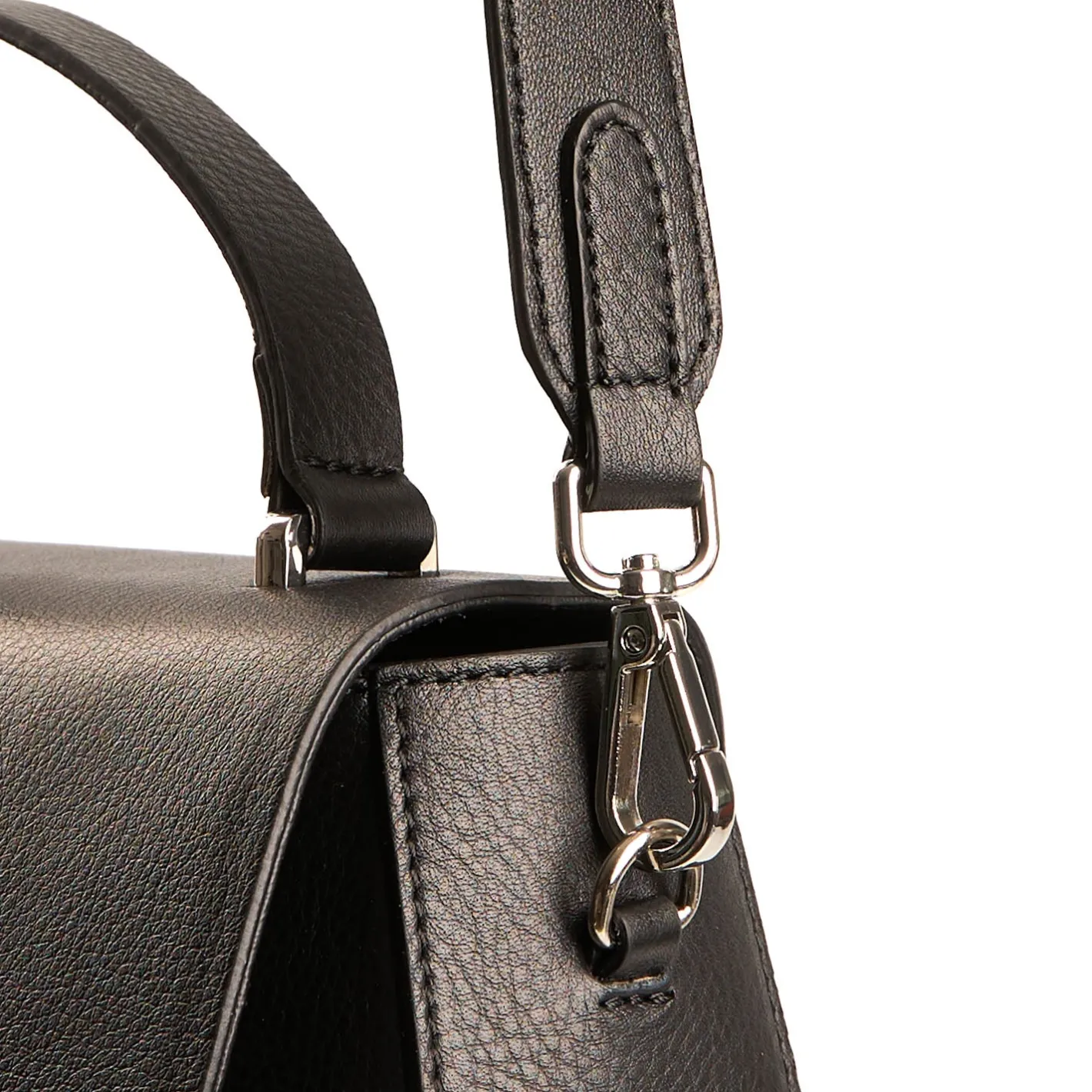 E.Marinella BORSA CLEO NERA In pelle liscia Outlet
