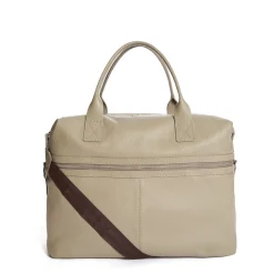 E.Marinella BORSA DA VIAGGIO BEIGE In pelle martellata New
