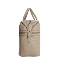 E.Marinella BORSA DA VIAGGIO BEIGE In pelle martellata New