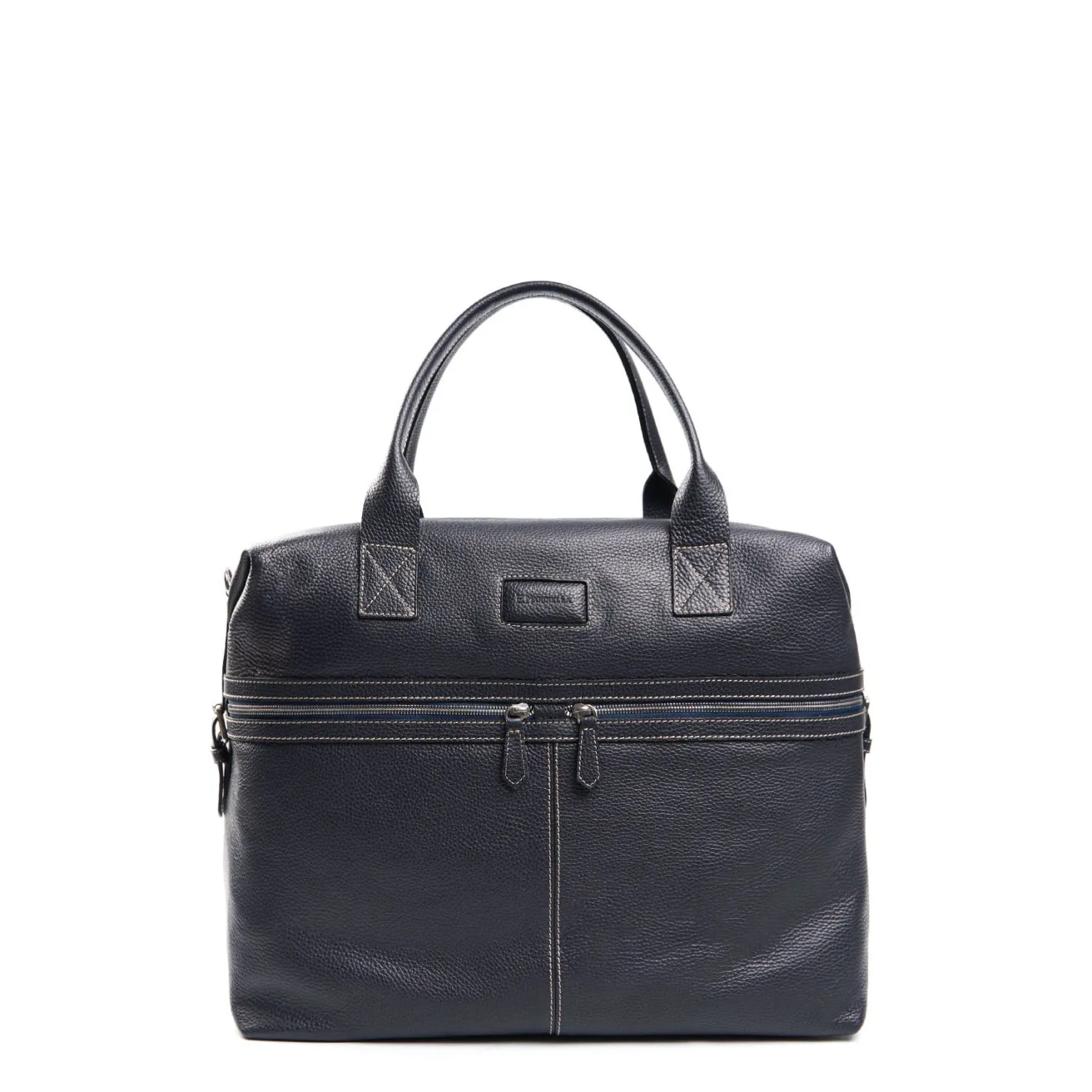 E.Marinella BORSA DA VIAGGIOBLU SCURO In pelle martellata Best