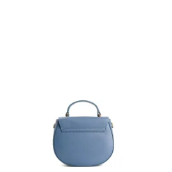 E.Marinella BORSA MINI CLEO AZZURRO POLVERE In pelle liscia New