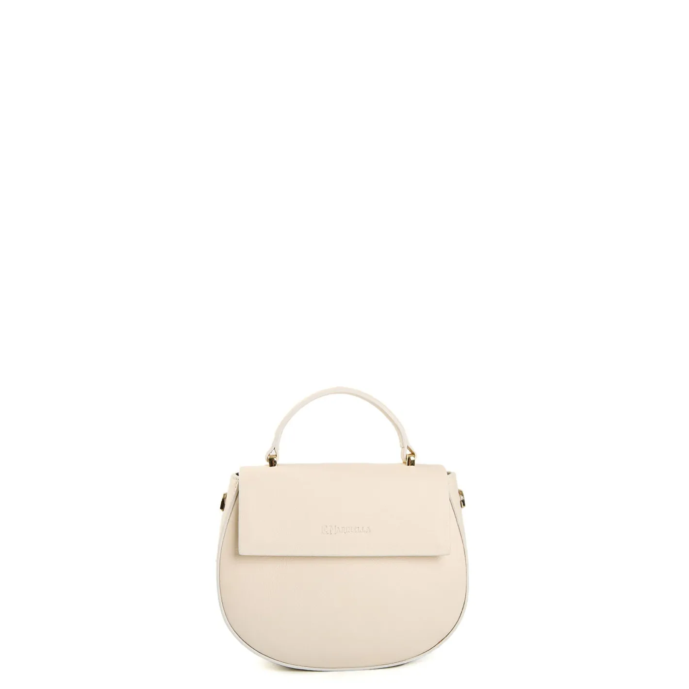 E.Marinella BORSA MINI CLEO BEIGE In pelle liscia
