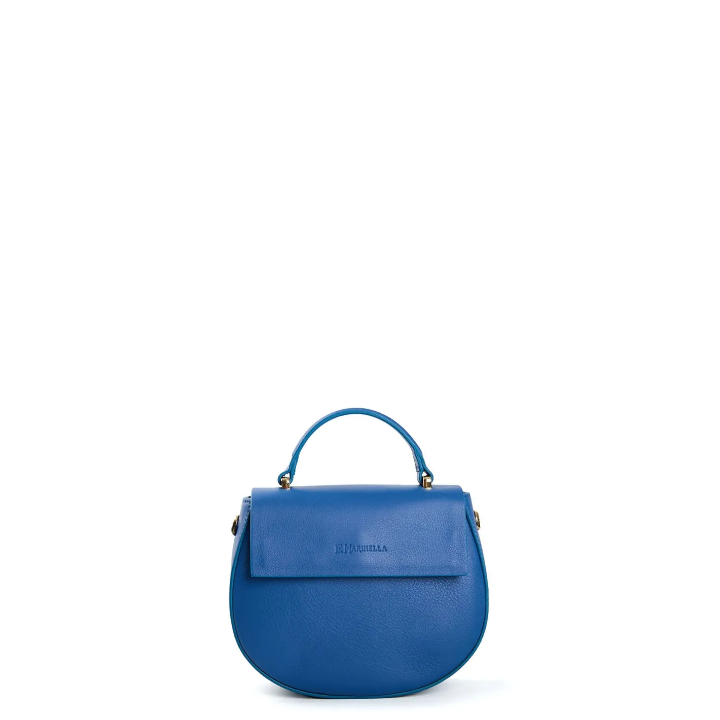 E.Marinella BORSA MINI CLEO BLUETTE In pelle liscia Discount
