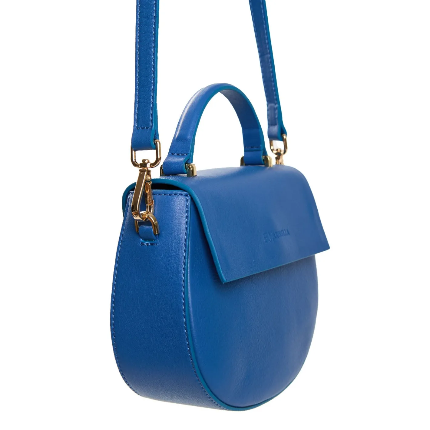 E.Marinella BORSA MINI CLEO BLUETTE In pelle liscia Discount