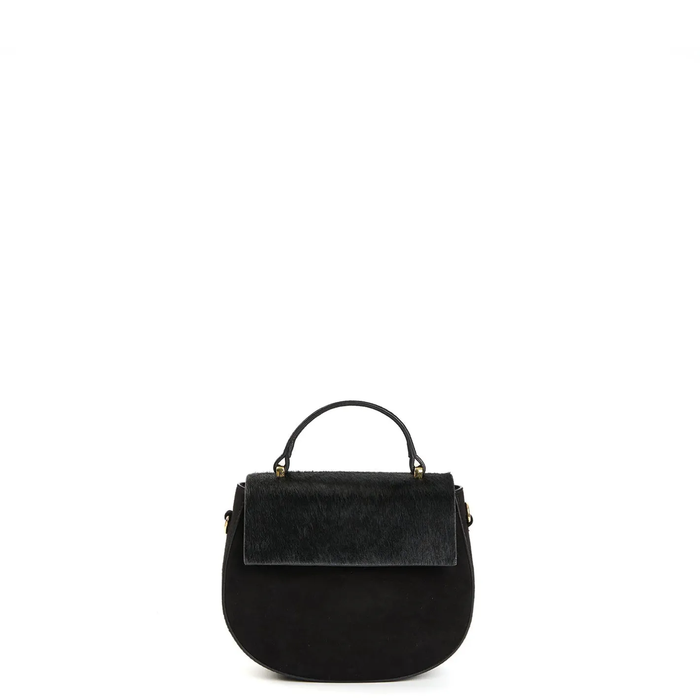 E.Marinella BORSA MINI CLEO NERA In camoscio e cavallino Outlet