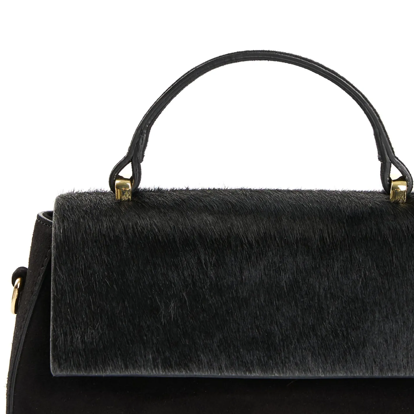 E.Marinella BORSA MINI CLEO NERA In camoscio e cavallino Outlet
