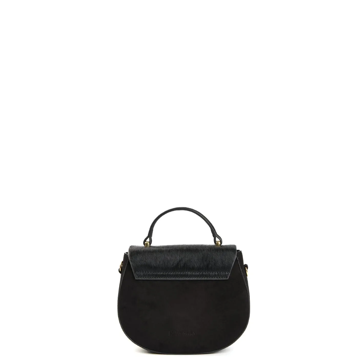 E.Marinella BORSA MINI CLEO NERA In camoscio e cavallino Outlet