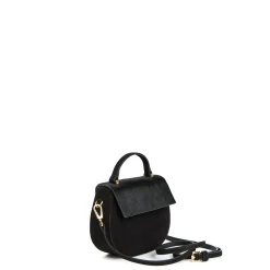 E.Marinella BORSA MINI CLEO NERA In camoscio e cavallino Outlet