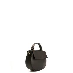 E.Marinella BORSA MINI CLEO NERA In pelle liscia