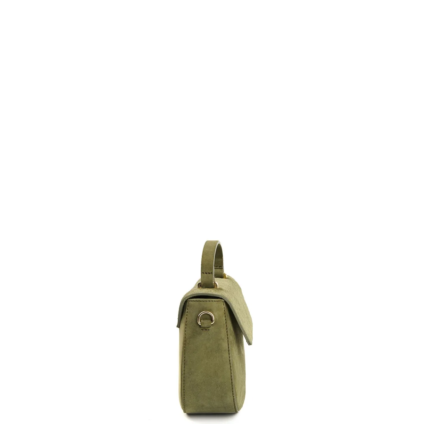 E.Marinella BORSA MINI CLEO VERDE OLIVA In camoscio e cavallino Sale