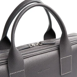 E.Marinella BORSA PORTA PC GRIGIA In pelle martellata Hot