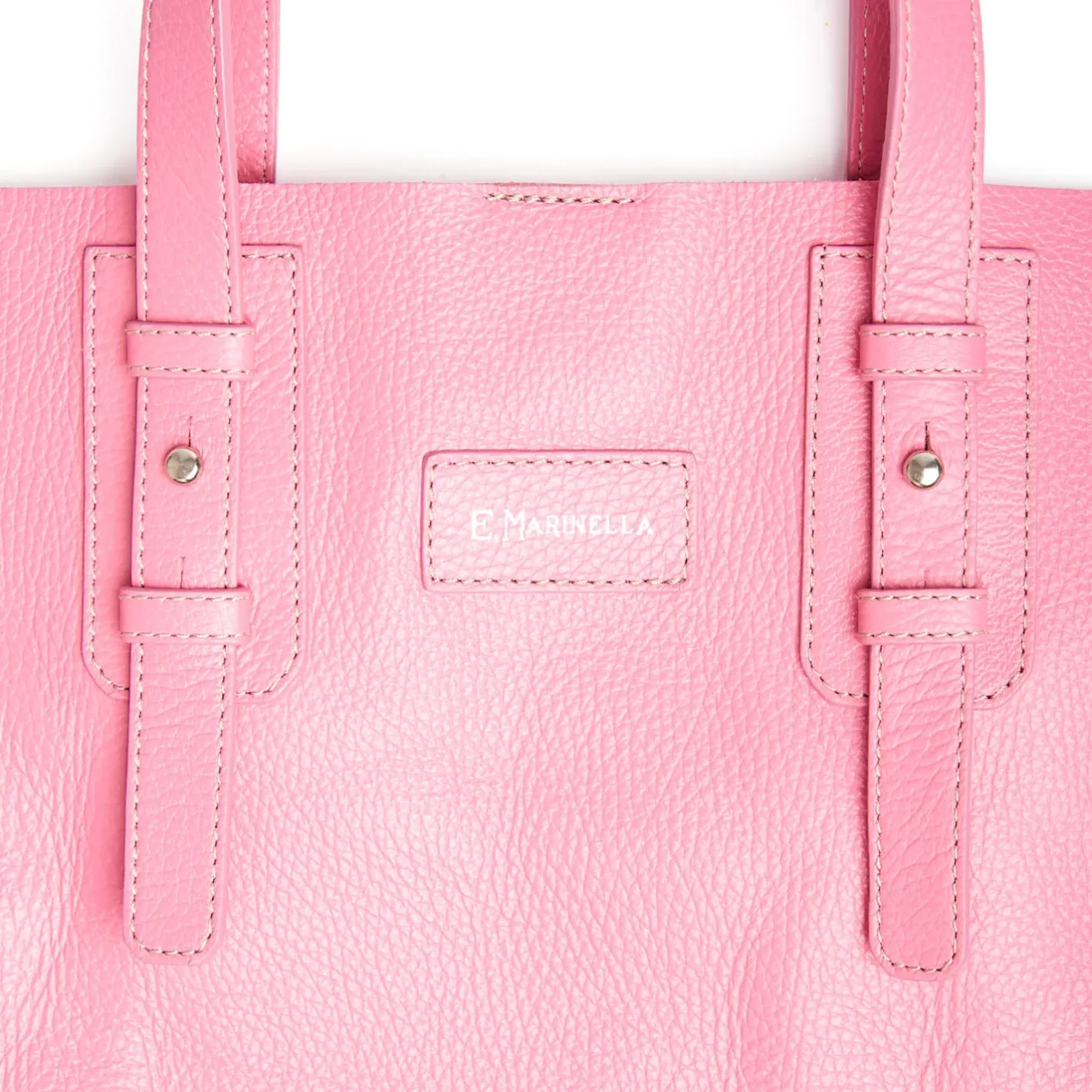 E.Marinella BORSA ROSA In pelle sfoderata Online