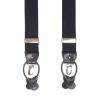 E.Marinella BRETELLE EM BLU Con micro pois rossi Clearance