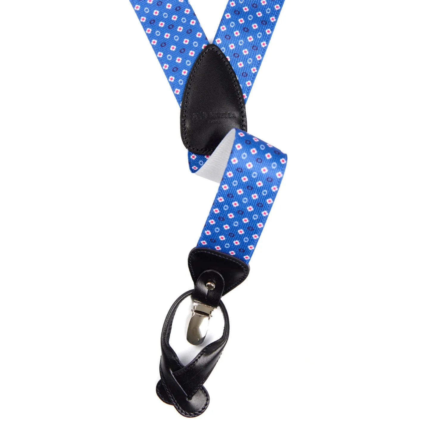 E.Marinella BRETELLE EM BLUETTE Microfantasia fiore Sale