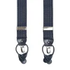 E.Marinella BRETELLE EM BLU Micro pois bianco Discount