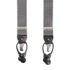 E.Marinella BRETELLE EM GRIGIE Micro pois bianco Clearance