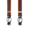 E.Marinella BRETELLE EM MARRONE CHIARO E BLU A righe Hot