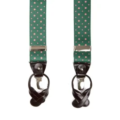 E.Marinella BRETELLE EM VERDE SCURO Microfantasia fiore Outlet