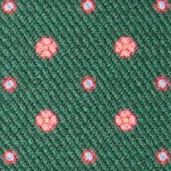 E.Marinella BRETELLE EM VERDE SCURO Microfantasia fiore Outlet