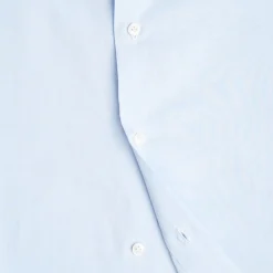 E.Marinella CAMICIA CLASSICA AZZURRA SLIM In cotone popeline Hot