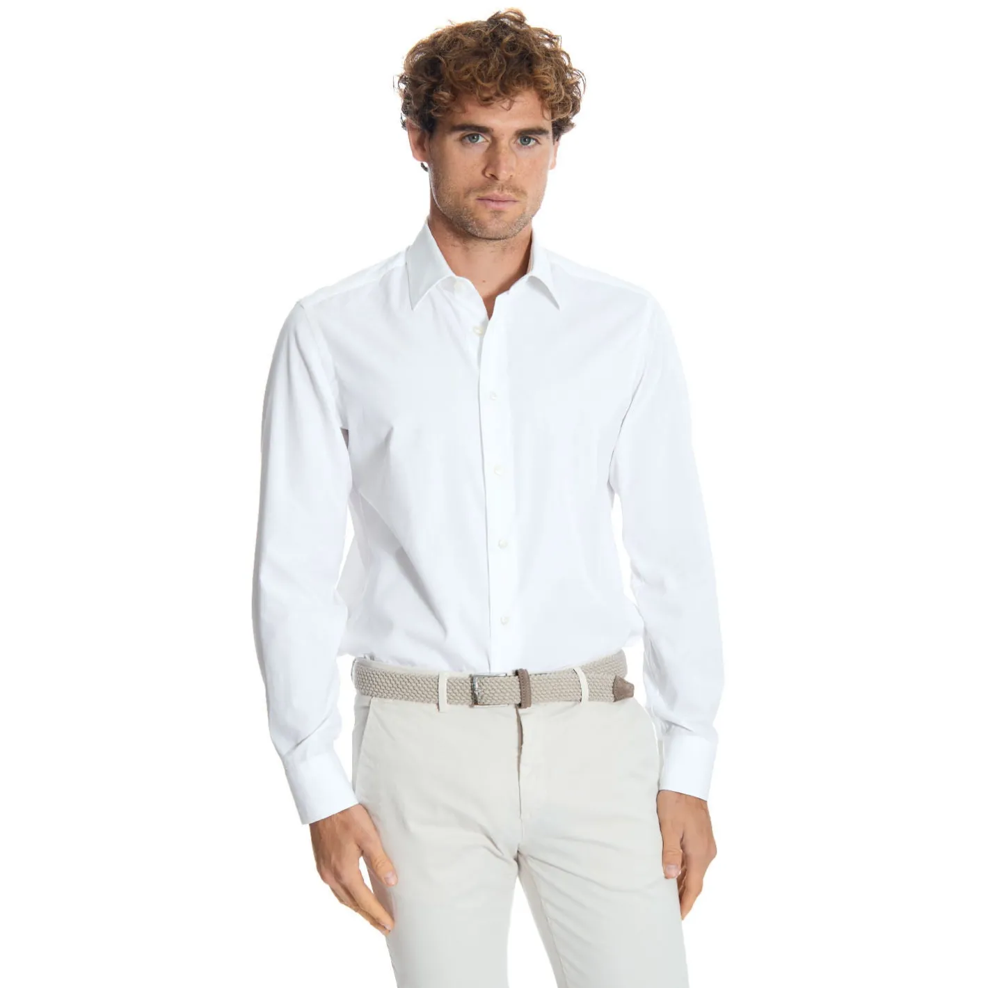 E.Marinella CAMICIA CLASSICA BIANCA REGULAR In cotone popeline Online