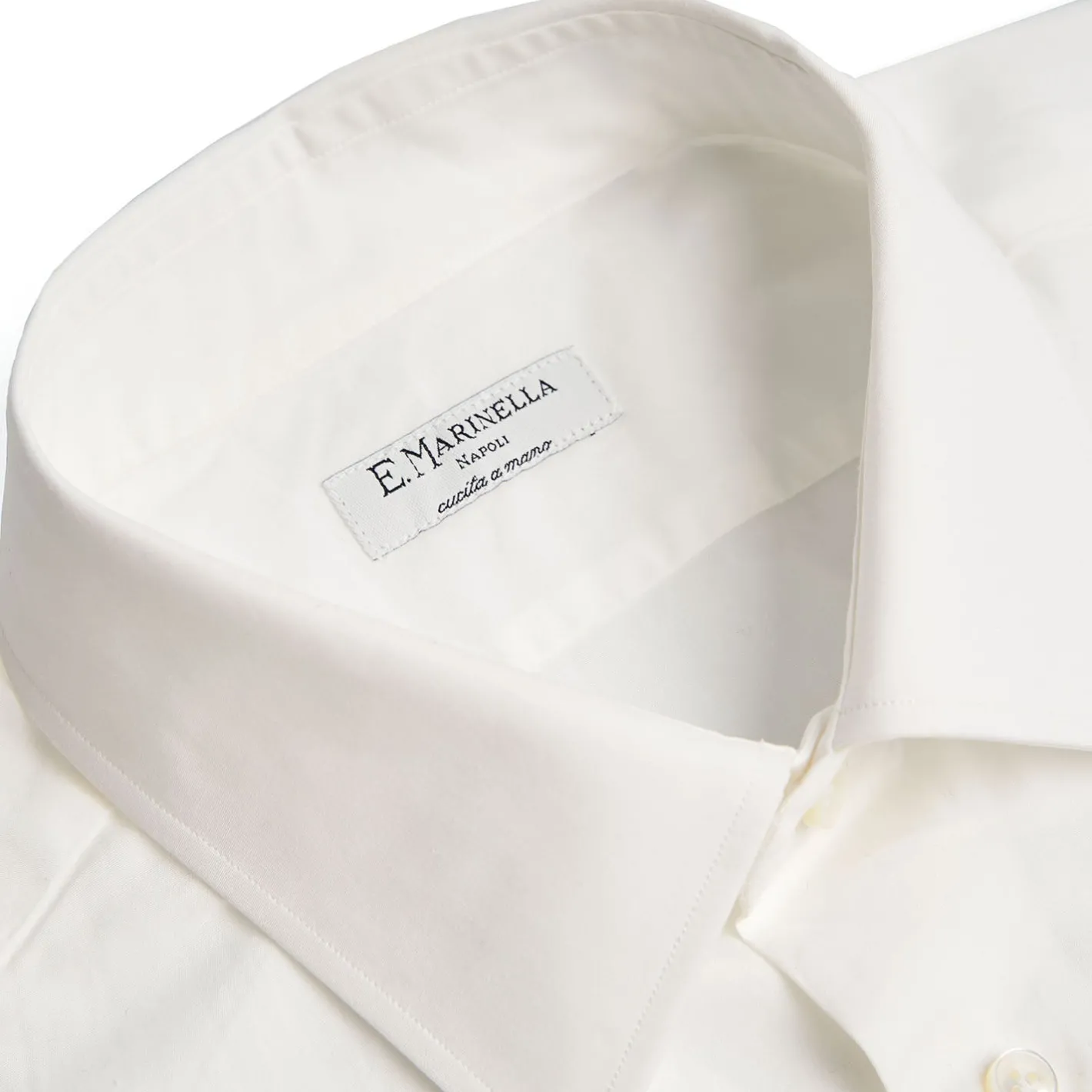 E.Marinella CAMICIA CLASSICA BIANCA REGULAR In cotone popeline Online