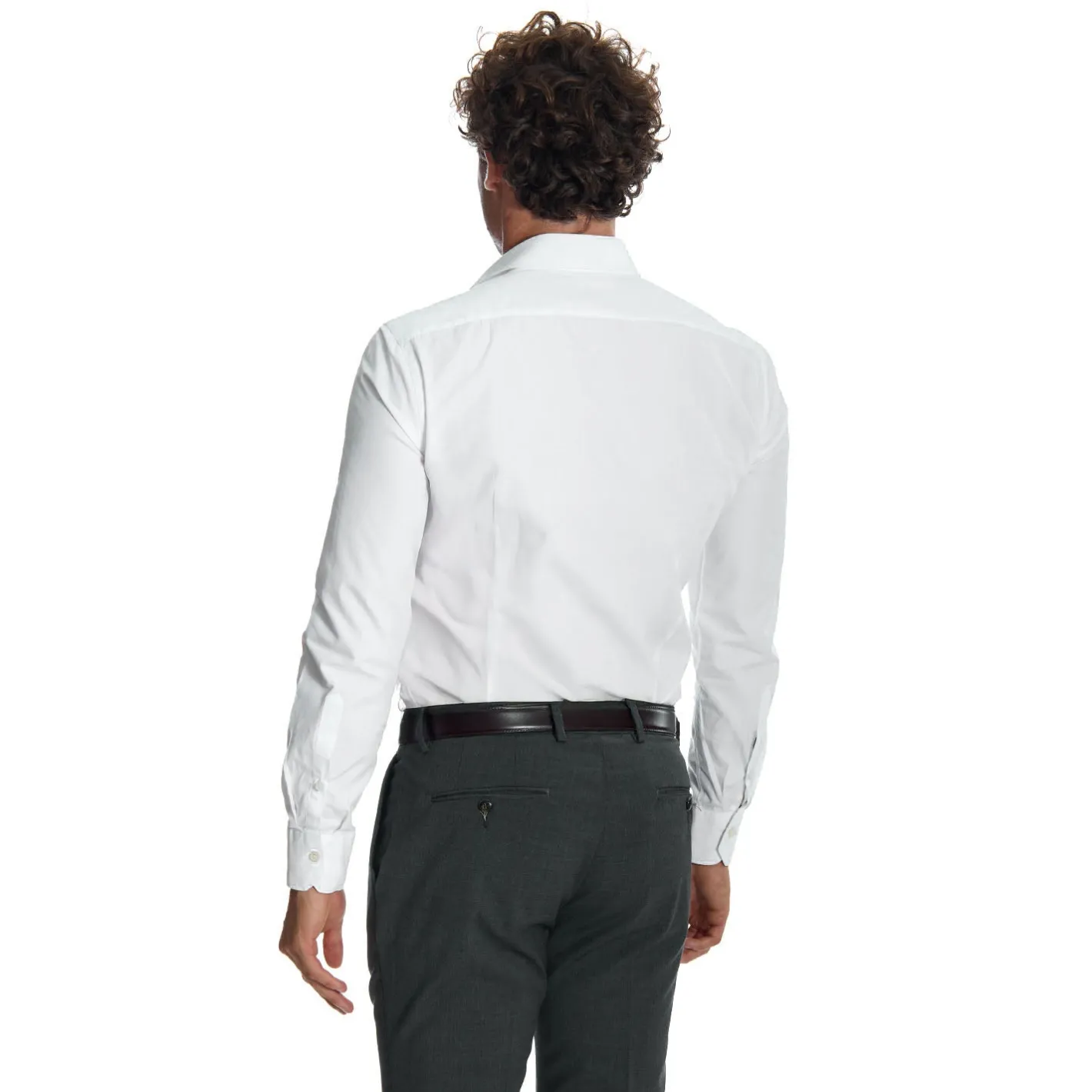 E.Marinella CAMICIA CLASSICA BIANCA SLIM In cotone popeline Outlet