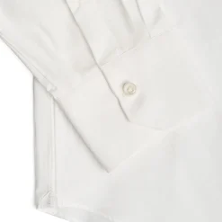 E.Marinella CAMICIA CLASSICA BIANCA SLIM In cotone popeline Outlet