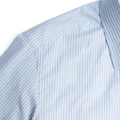 E.Marinella CAMICIA CLASSICA DOPPIA RIGA SLIM In cotone popeline New