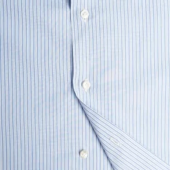 E.Marinella CAMICIA CLASSICA DOPPIA RIGA SLIM In cotone popeline New