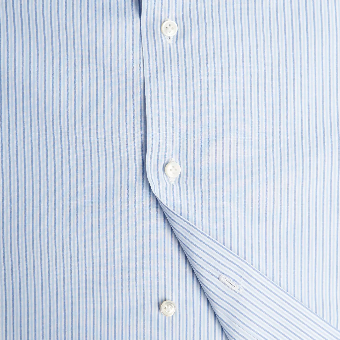 E.Marinella CAMICIA CLASSICA DOPPIA RIGA SLIM In cotone popeline New