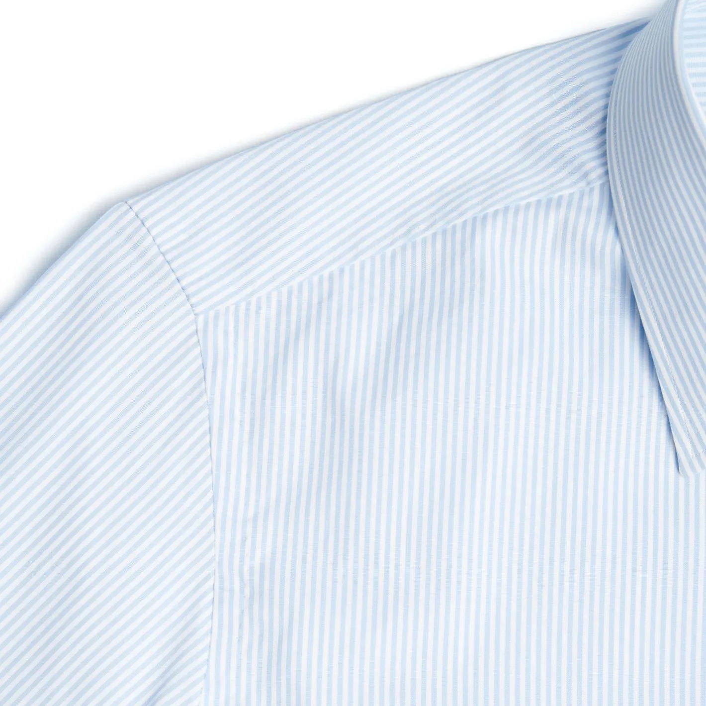 E.Marinella CAMICIA CLASSICA RIGHE BIANCO E AZZURRO REGULAR In cotone popeline Online