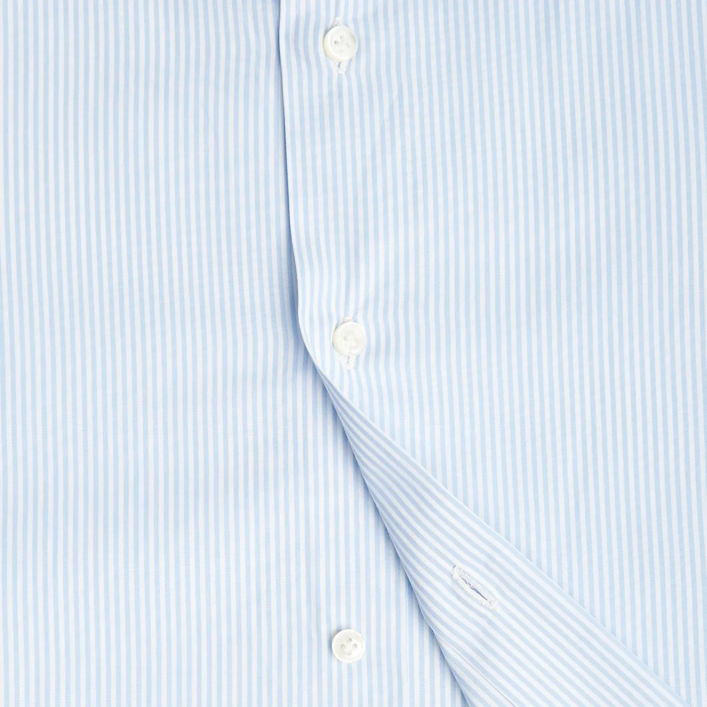E.Marinella CAMICIA CLASSICA RIGHE BIANCO E AZZURRO REGULAR In cotone popeline Online
