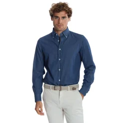 E.Marinella CAMICIA DI JEANS Blu Outlet