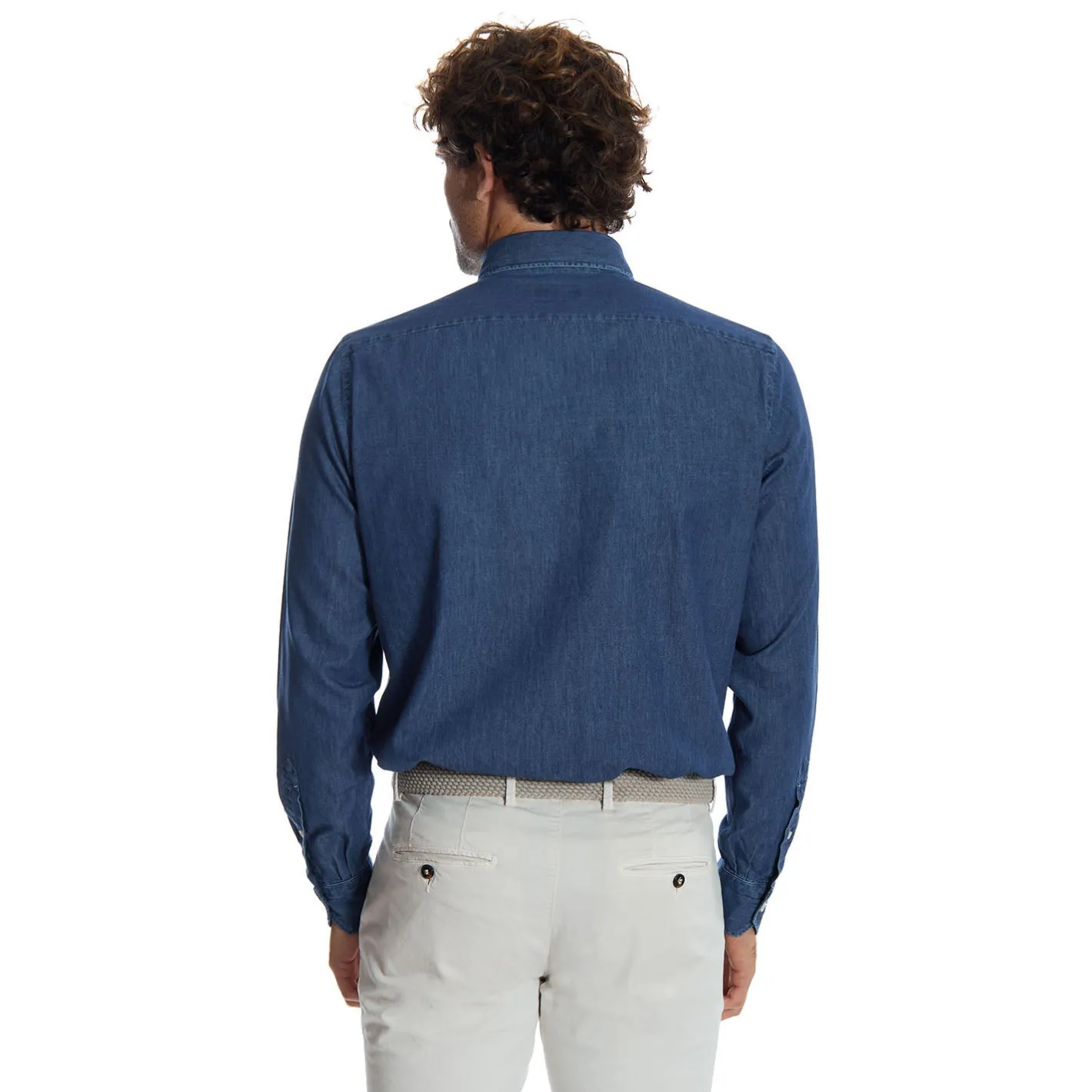 E.Marinella CAMICIA DI JEANS Blu Outlet