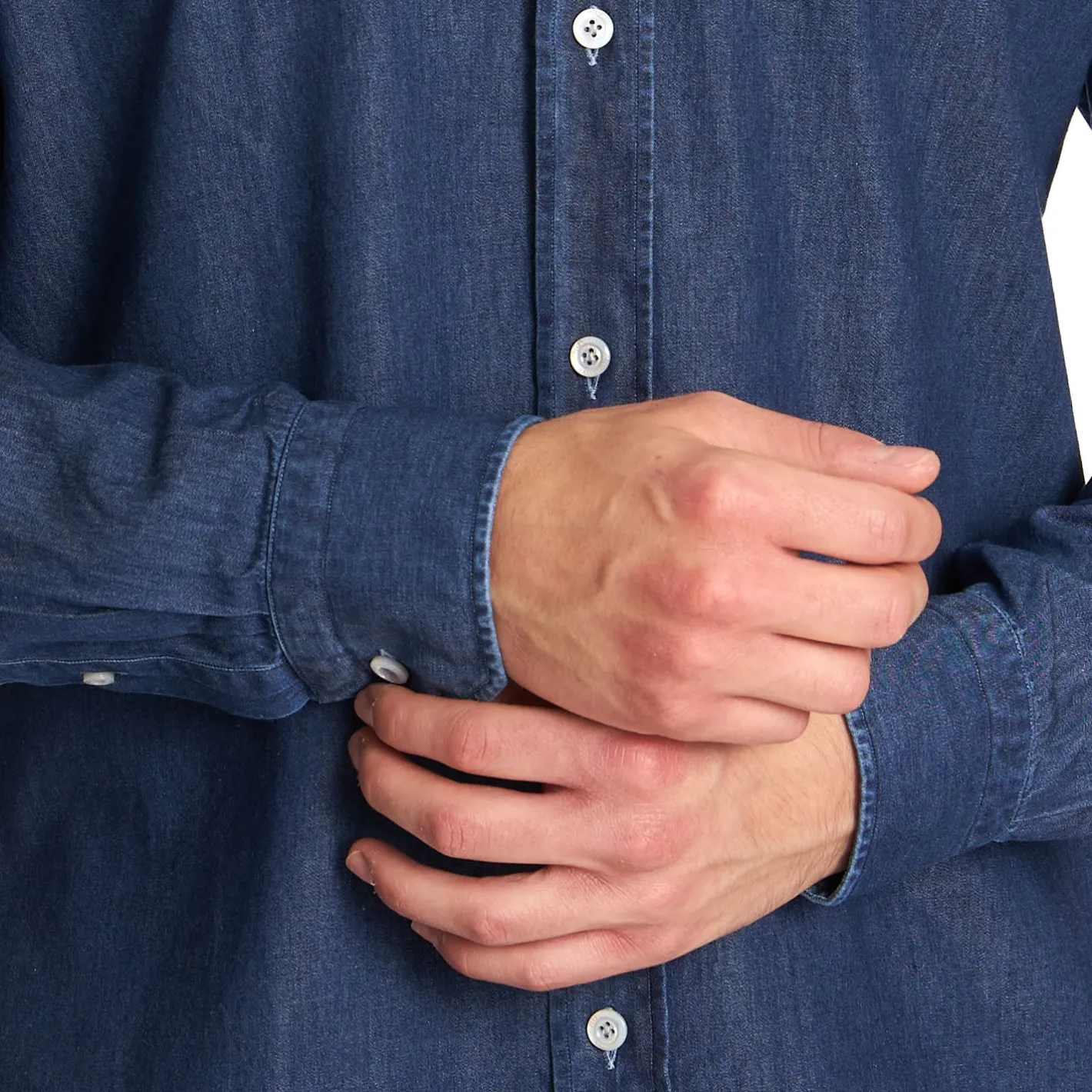 E.Marinella CAMICIA DI JEANS Blu Outlet