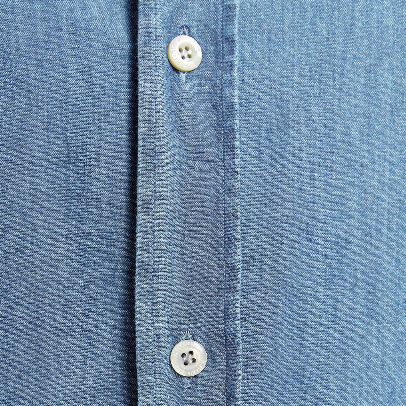 E.Marinella CAMICIA JEANS DELAVE Blu chiaro Sale