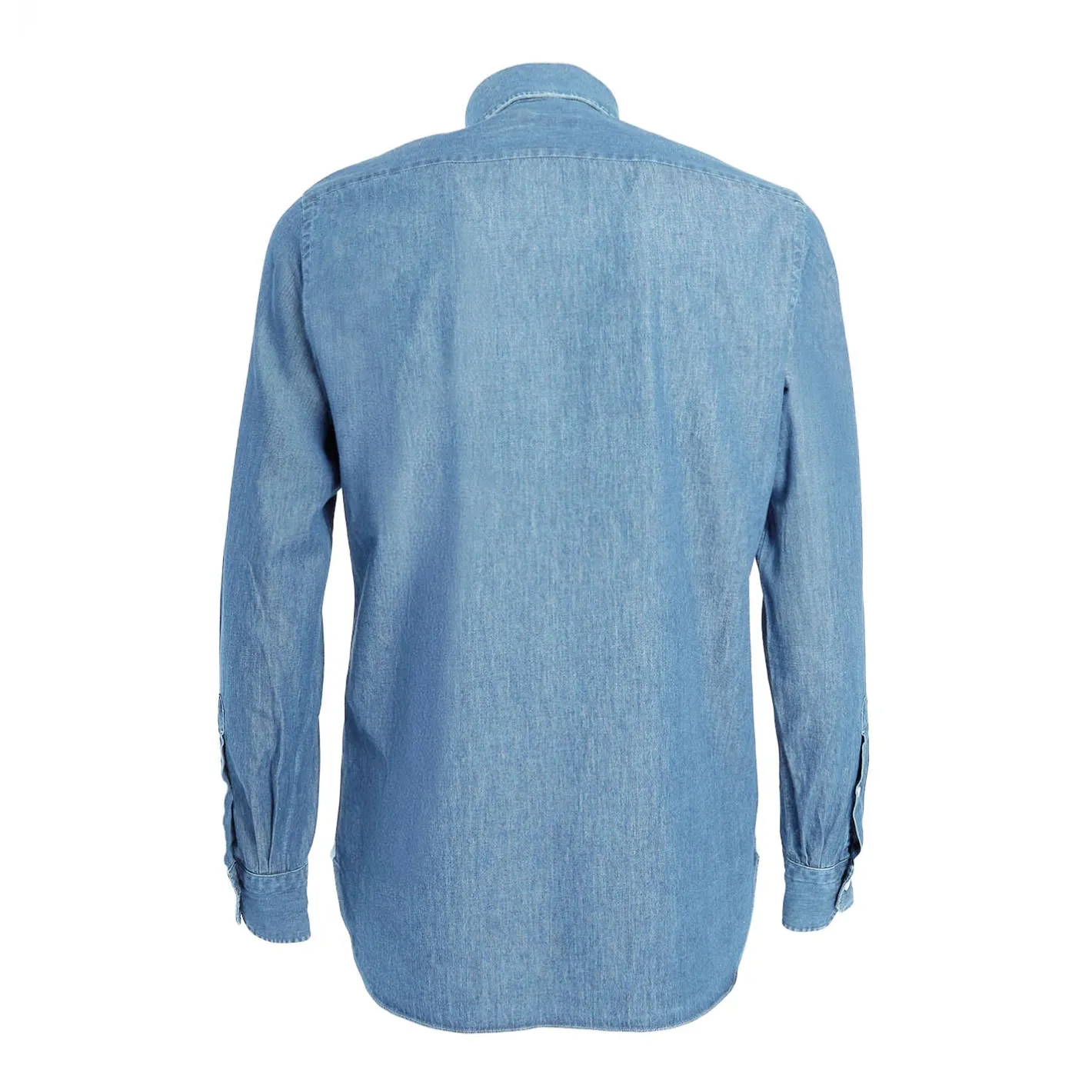 E.Marinella CAMICIA JEANS DELAVE Blu chiaro Sale