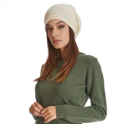E.Marinella CAPPELLO BASCO A RIGHE BIANCO In cashmere Discount