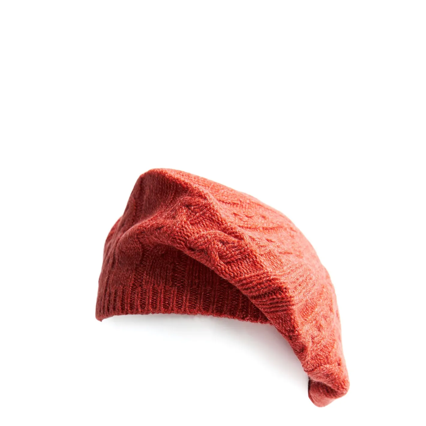 E.Marinella CAPPELLO BASCO A TRECCE ARANCIONE In cashmere Online